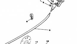 Измерительные приборы для снегохода YAMAHA BRAVO T (LONG TRACK) (BR250TL)1987 г. 
