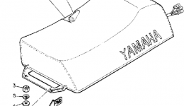 SEAT для снегохода YAMAHA BRAVO LT (LONG TRACK) (BR250TR)1991 г. 