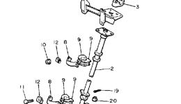 Steering для снегохода YAMAHA SNOSCOOT (ELEC START) (SV80EM)1988 г. 