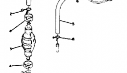 Трубки, патрубки, шланги для снегохода YAMAHA SW433C1973 г. 