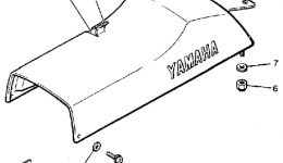 SEAT для снегохода YAMAHA V-MAX (VMX540H)1984 г. 