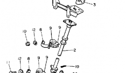 Steering для снегохода YAMAHA SNOSCOOT (ELEC START) (SV80EN)1989 г. 