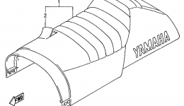 Alternate Single Seat Assy for снегохода YAMAHA VMAX 700 XTCP (PLASTIC SKI, 1.5"TRACK) (VX700XTCPB)1998 year 