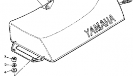 SEAT для снегохода YAMAHA BRAVO T (LONG TRACK) (BR250TL)1987 г. 