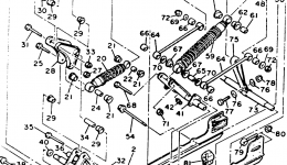 Track Suspension 2 for снегохода YAMAHA EXCITER II (EX570T)1993 year 