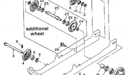 Track Suspension 1 for снегохода YAMAHA ENTICER 340 (ET340L)1987 year 