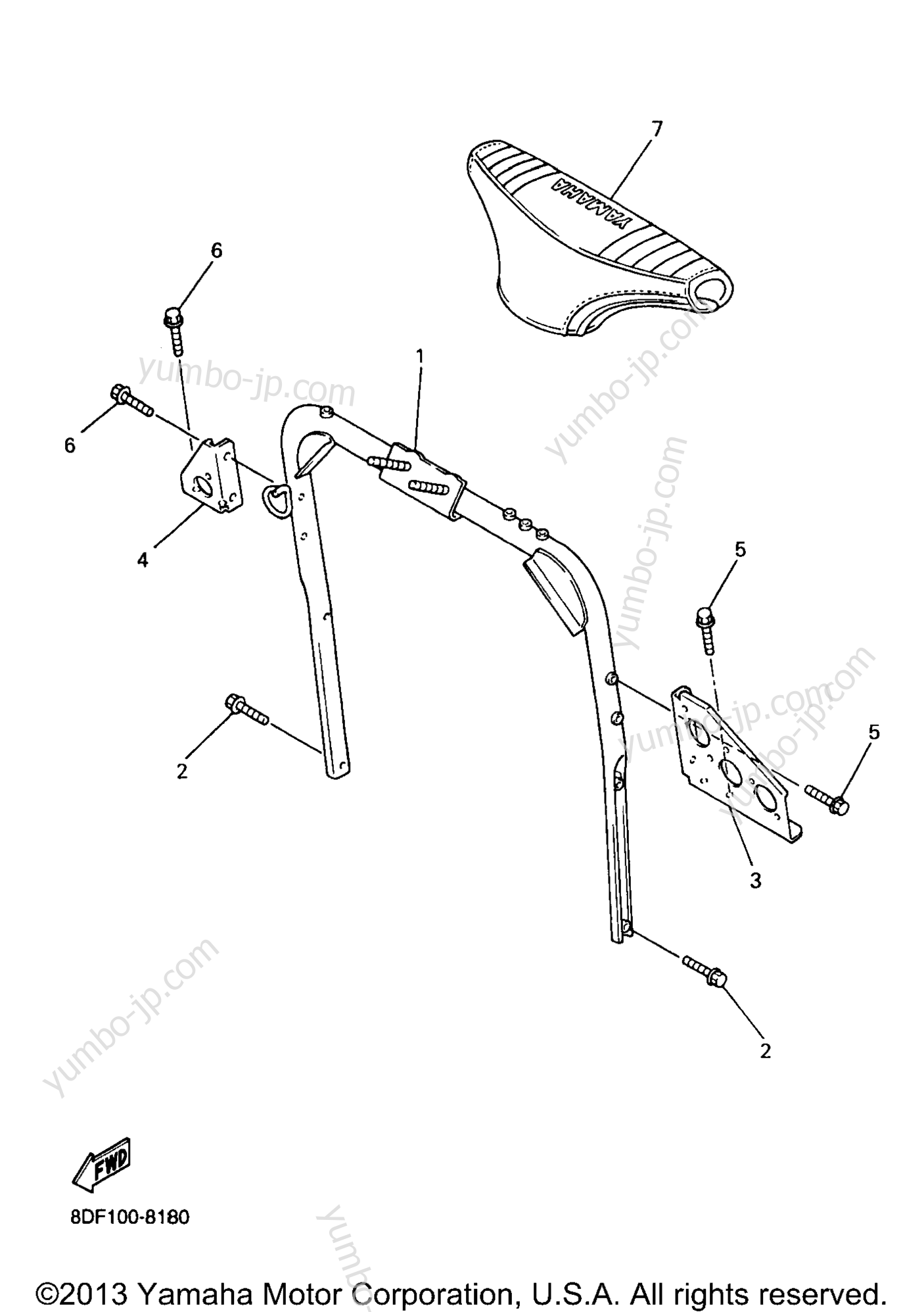 Steering Gate for snowmobiles YAMAHA SRX600 (SRX600B) 1998 year