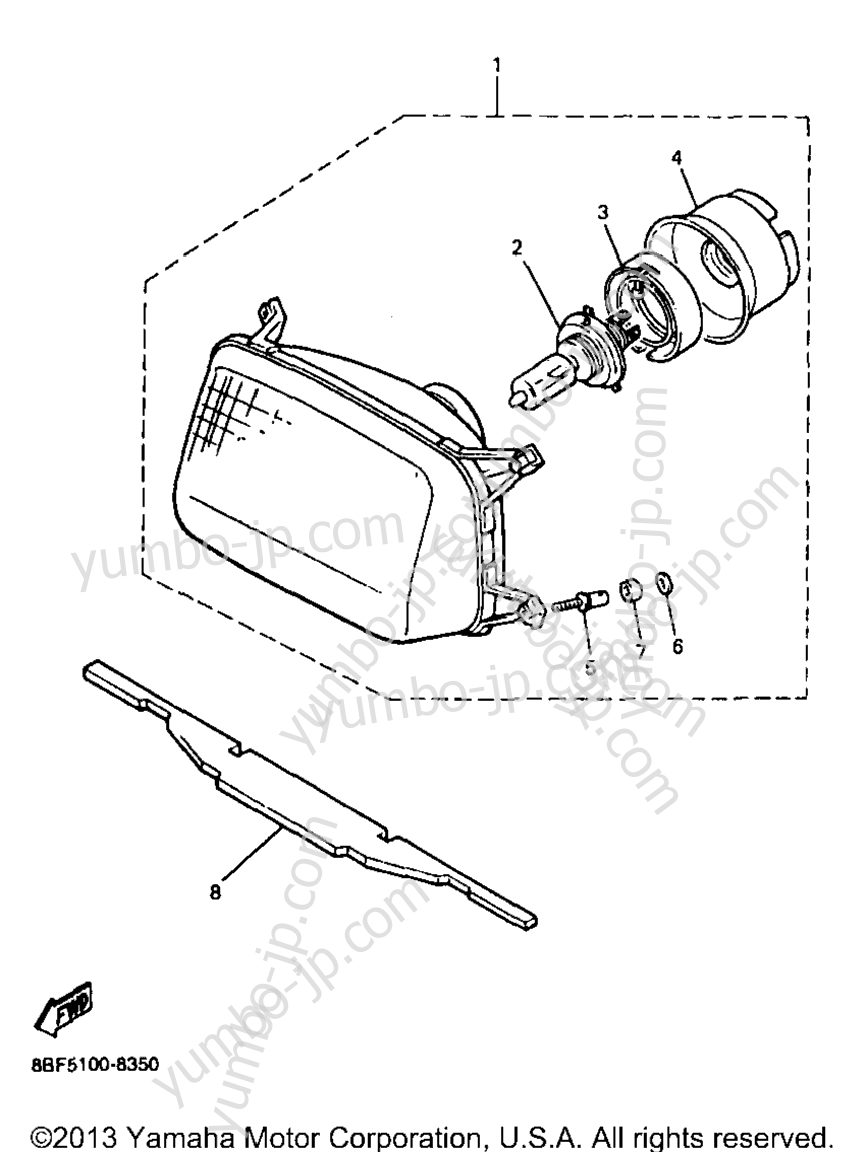 HEADLIGHT для снегоходов YAMAHA PHAZER MOUNTAIN LITE (PZ480STB) 1998 г.