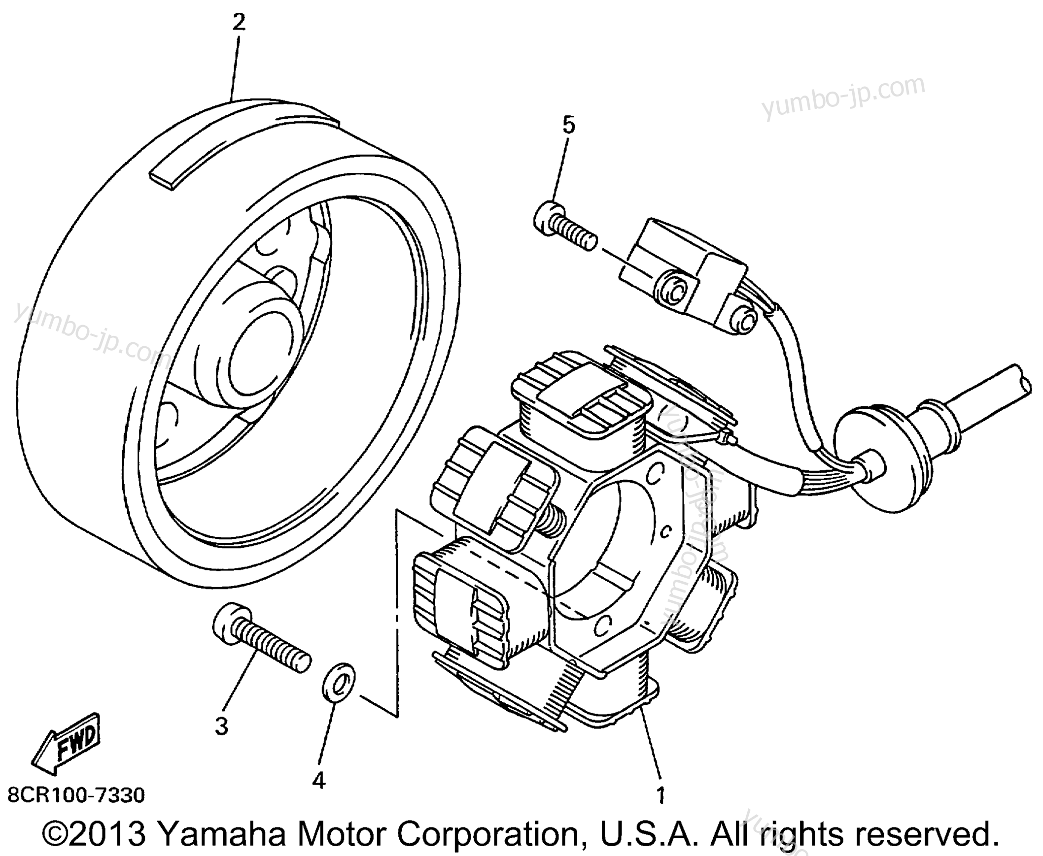 GENERATOR for snowmobiles YAMAHA VT500C 1999 year