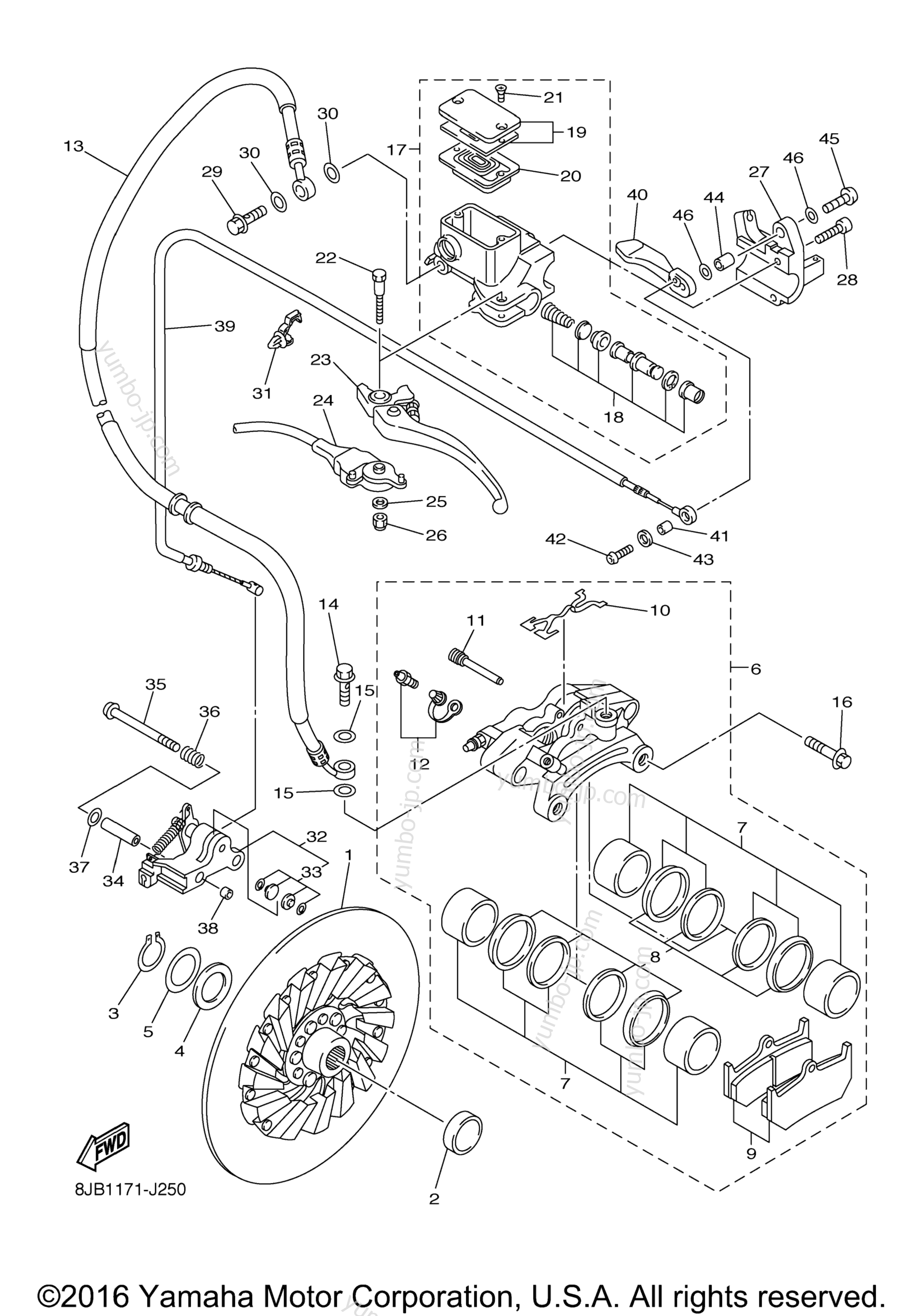 BRAKE для снегоходов YAMAHA APEX LE (RX10LHL) 2017 г.