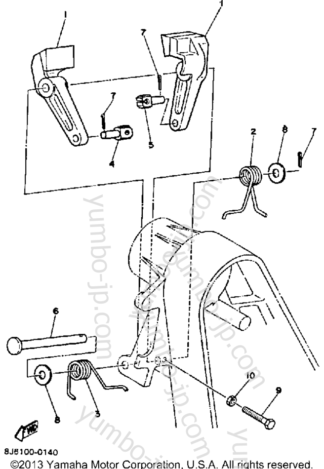 BRAKE для снегоходов YAMAHA ENTICER 340 (ET340K) 1986 г.