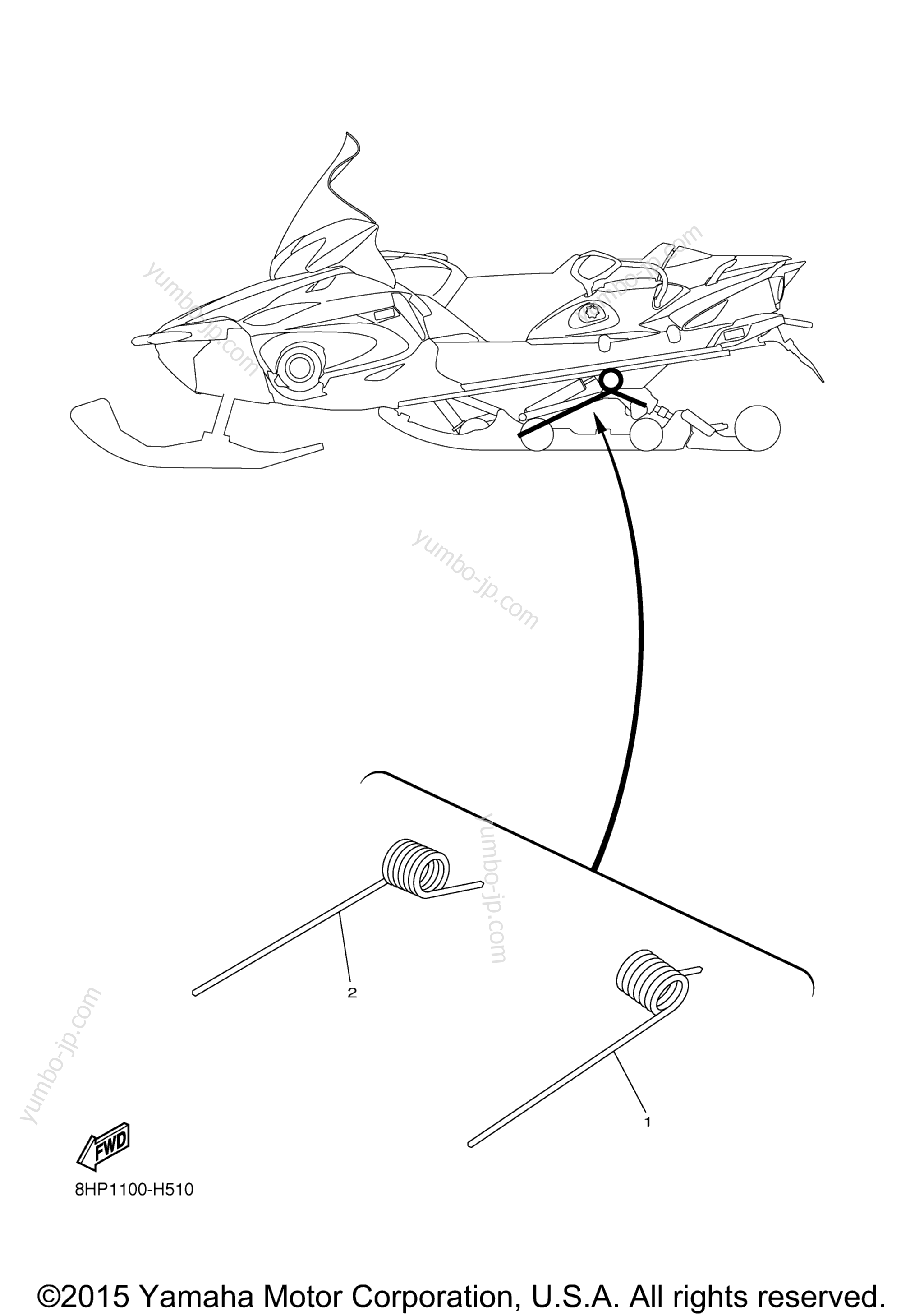 Alternate Rear Suspension for snowmobiles YAMAHA RS VENTURE TF (RST90PTFFB) 2015 year