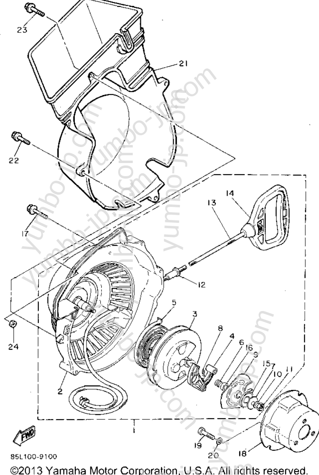 STARTER for snowmobiles YAMAHA OVATION LE (CS340EU) 1994 year