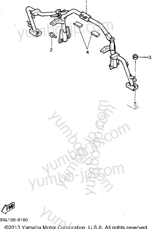 Steering Gate for snowmobiles YAMAHA OVATION LE (CS340EU) 1994 year