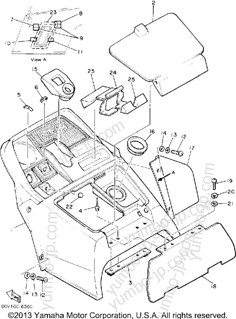 INSTRUMENT PANEL for snowmobiles YAMAHA BRAVO (BR250P) 1990 year