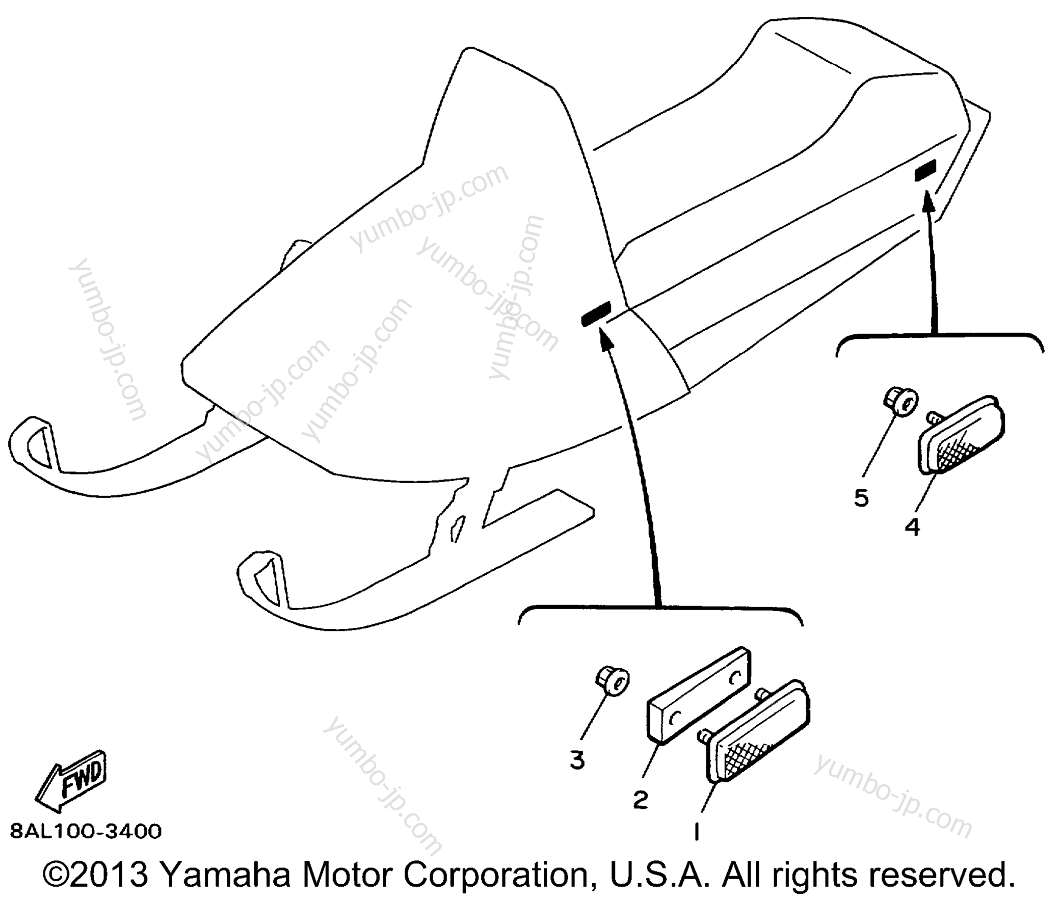 Electrical 2 for snowmobiles YAMAHA PHAZER MOUNTAIN LITE (PZ480STC) 1999 year