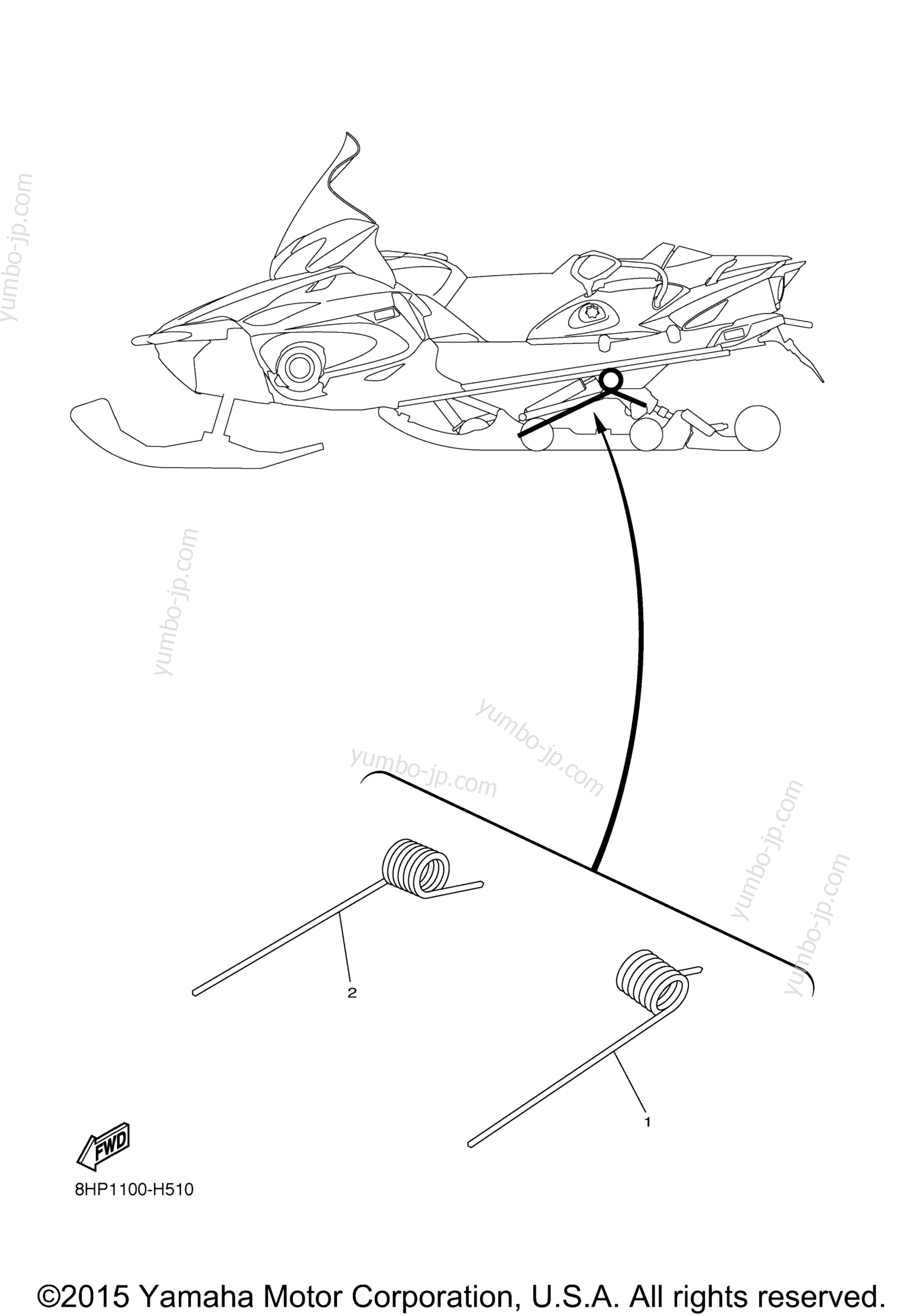 Alternate Rear Suspension для снегоходов YAMAHA RSVENTURE TF E-BAT (RST90TFYGR) 2016 г.