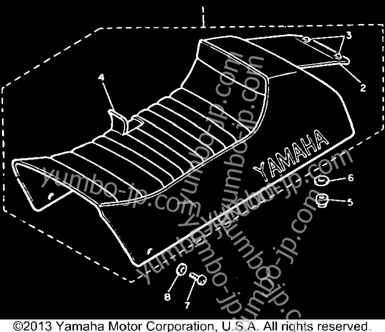 SEAT для снегоходов YAMAHA VMAX-4 (VX750S) 1992 г.