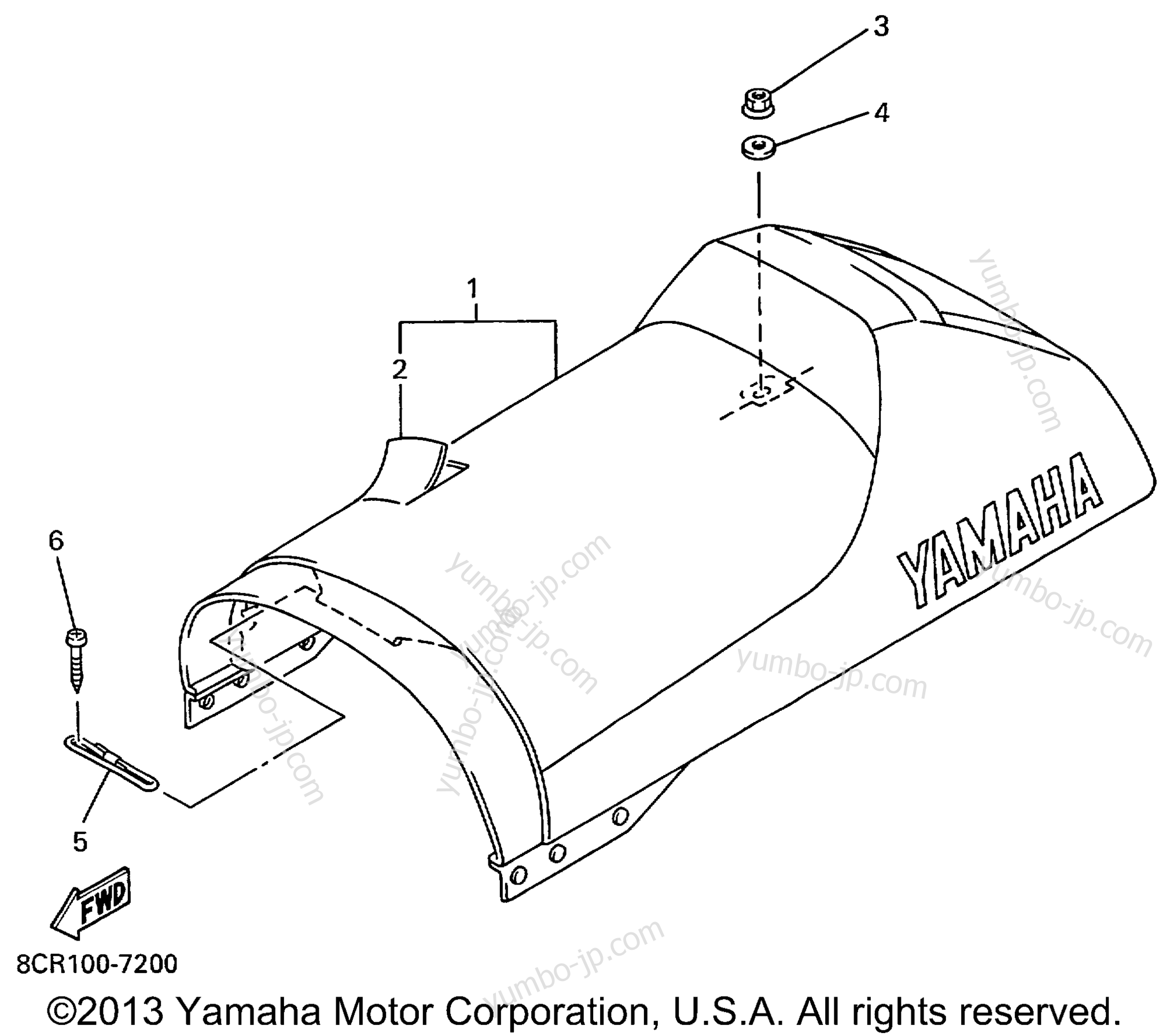 SEAT для снегоходов YAMAHA VMAX 500 DELUXE (VX500ERC) 1999 г.