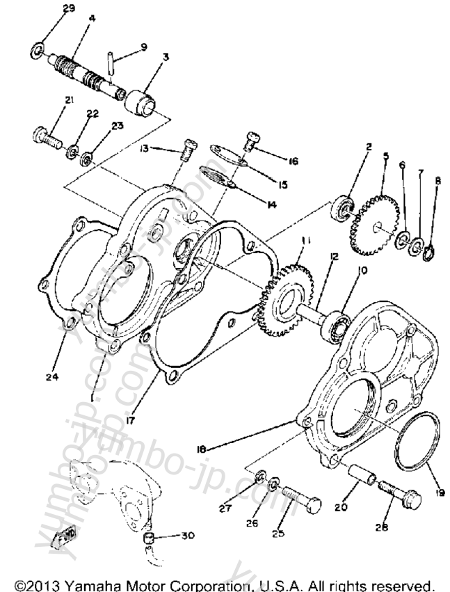 Pump Drive Gear for snowmobiles YAMAHA ET340D 1980 year