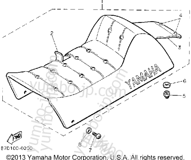 SEAT для снегоходов YAMAHA OVATION LE (CS340ET) 1993 г.