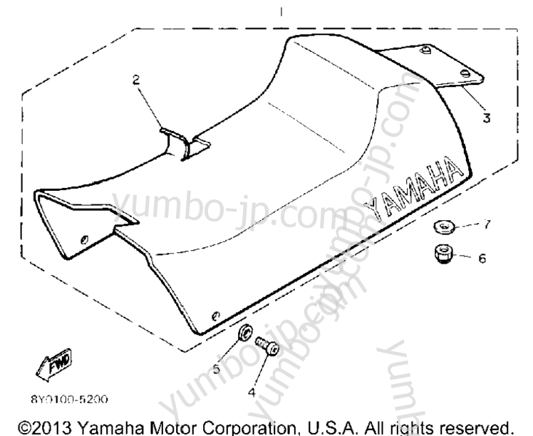 SEAT for snowmobiles YAMAHA SRV (SR540M) 1988 year