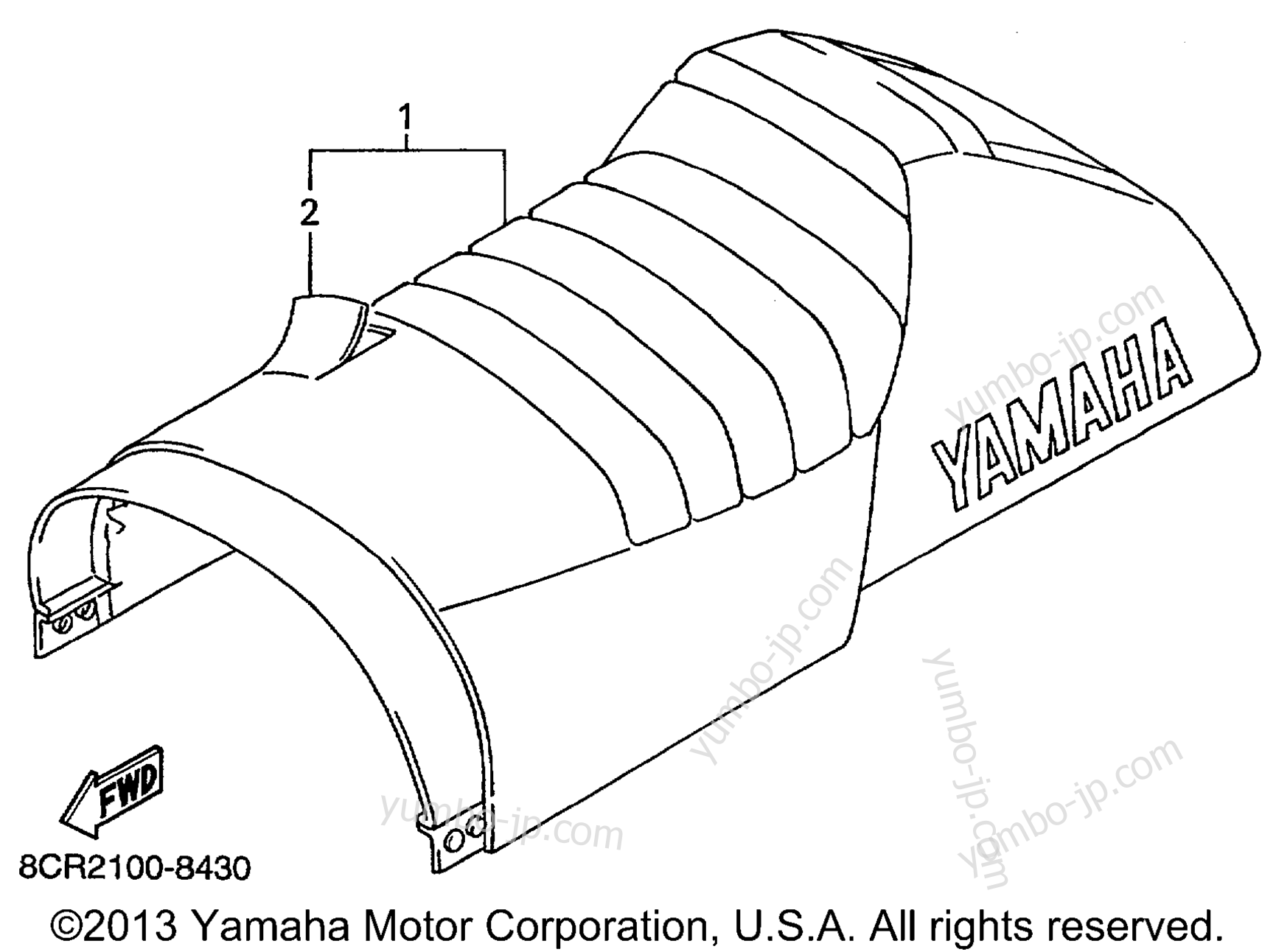 Alternate Single Seat для снегоходов YAMAHA VMAX 600 XTR (ELEC START+REVERSE) (VX600XTRB) 1998 г.