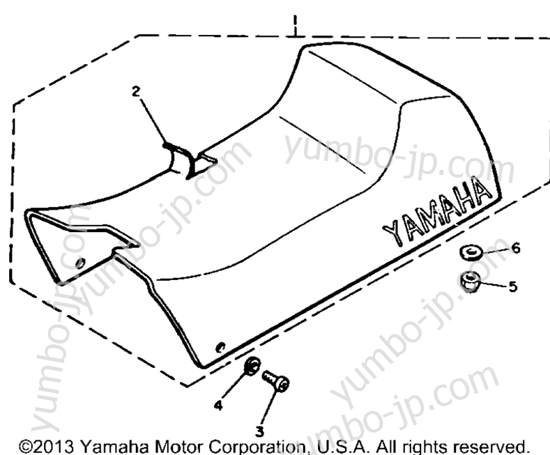 SEAT for snowmobiles YAMAHA SRV (SR540H) 1984 year