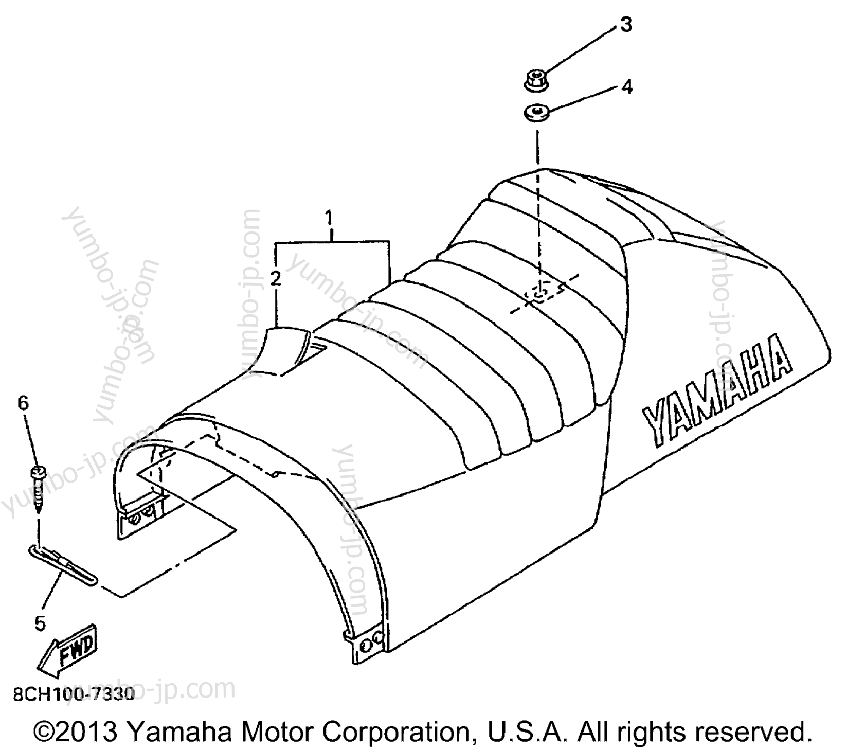 SEAT для снегоходов YAMAHA VMAX 700 SX (VX700SXB) 1998 г.