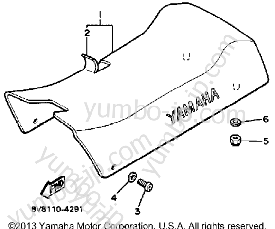 SEAT for snowmobiles YAMAHA SS440 (SS440J) 1985 year