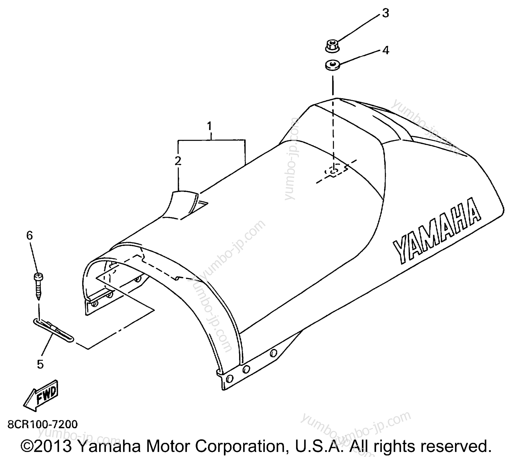 SEAT для снегоходов YAMAHA VMAX 500 (VX500C) 1999 г.