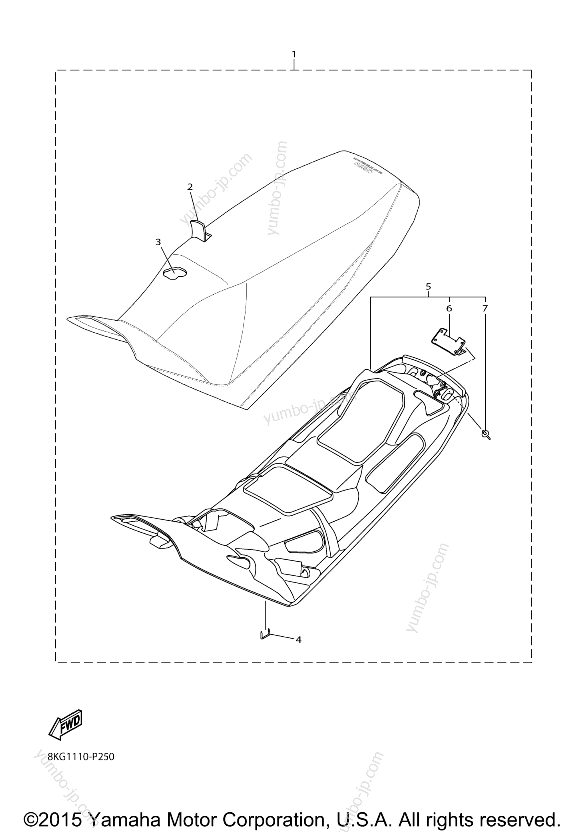 SEAT для снегоходов YAMAHA SRVIPER M TX 153 SE (SR10M53SFL) 2015 г.