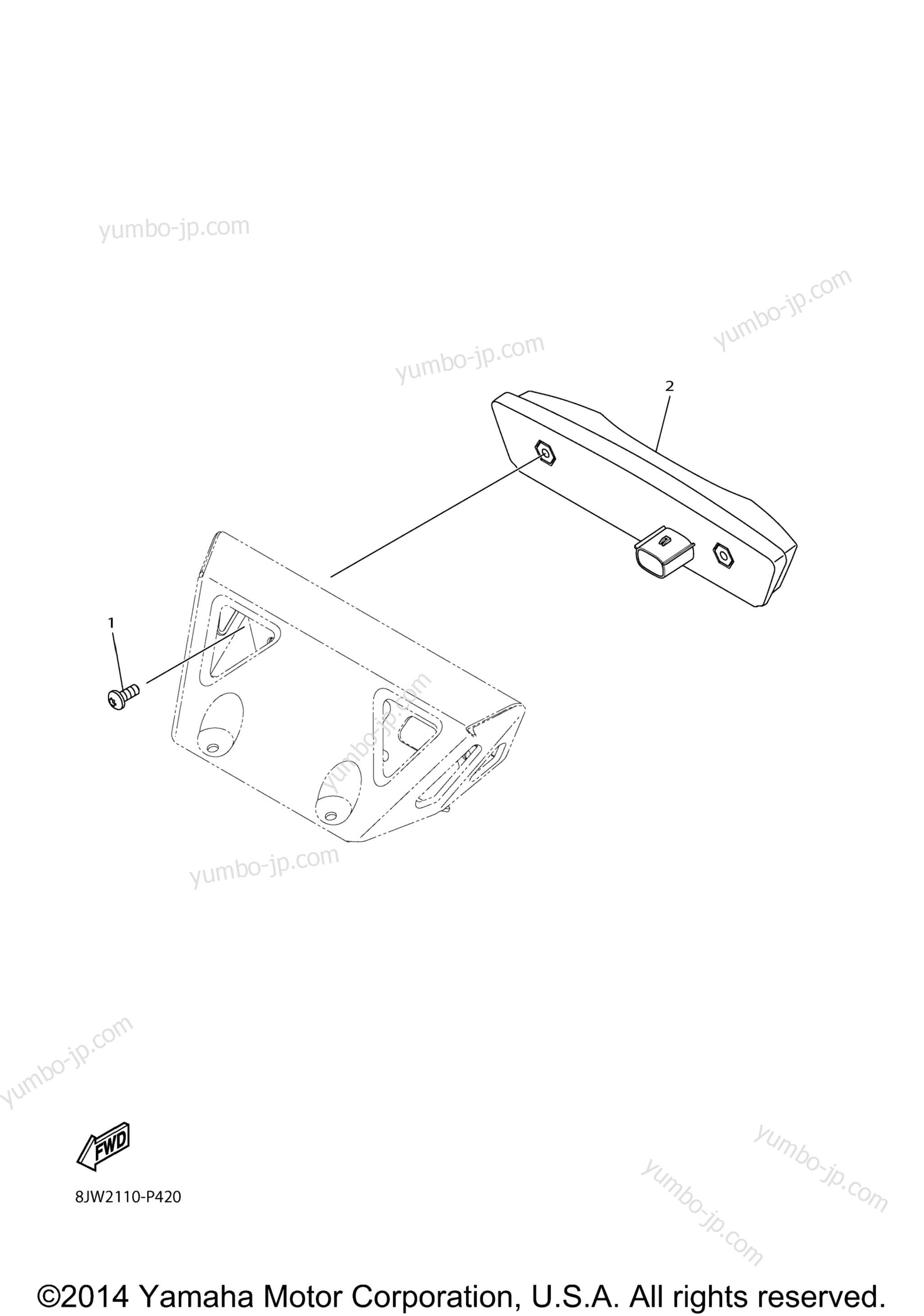 TAILLIGHT для снегоходов YAMAHA SRVIPER L TX SE (SR10LSFL) 2015 г.