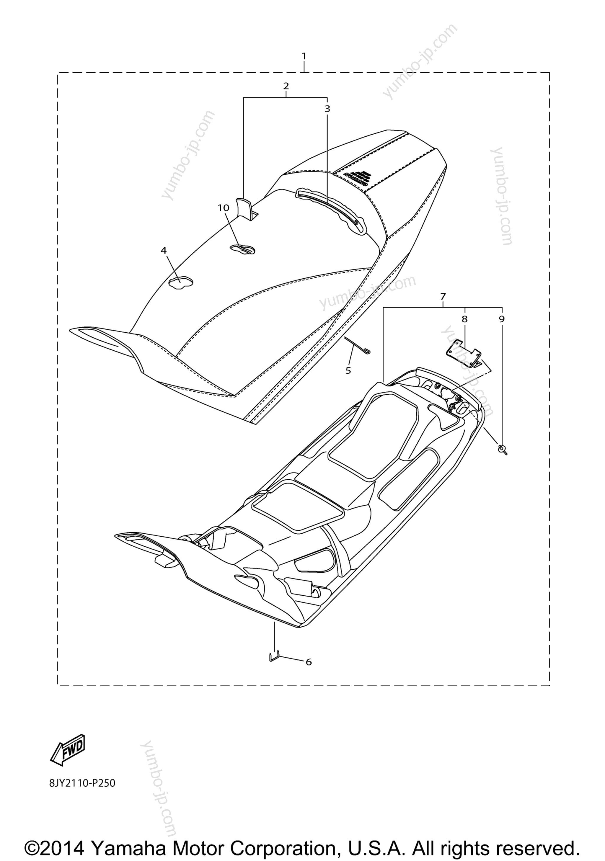 SEAT для снегоходов YAMAHA SRVIPER L TX SE (SR10LSFL) 2015 г.