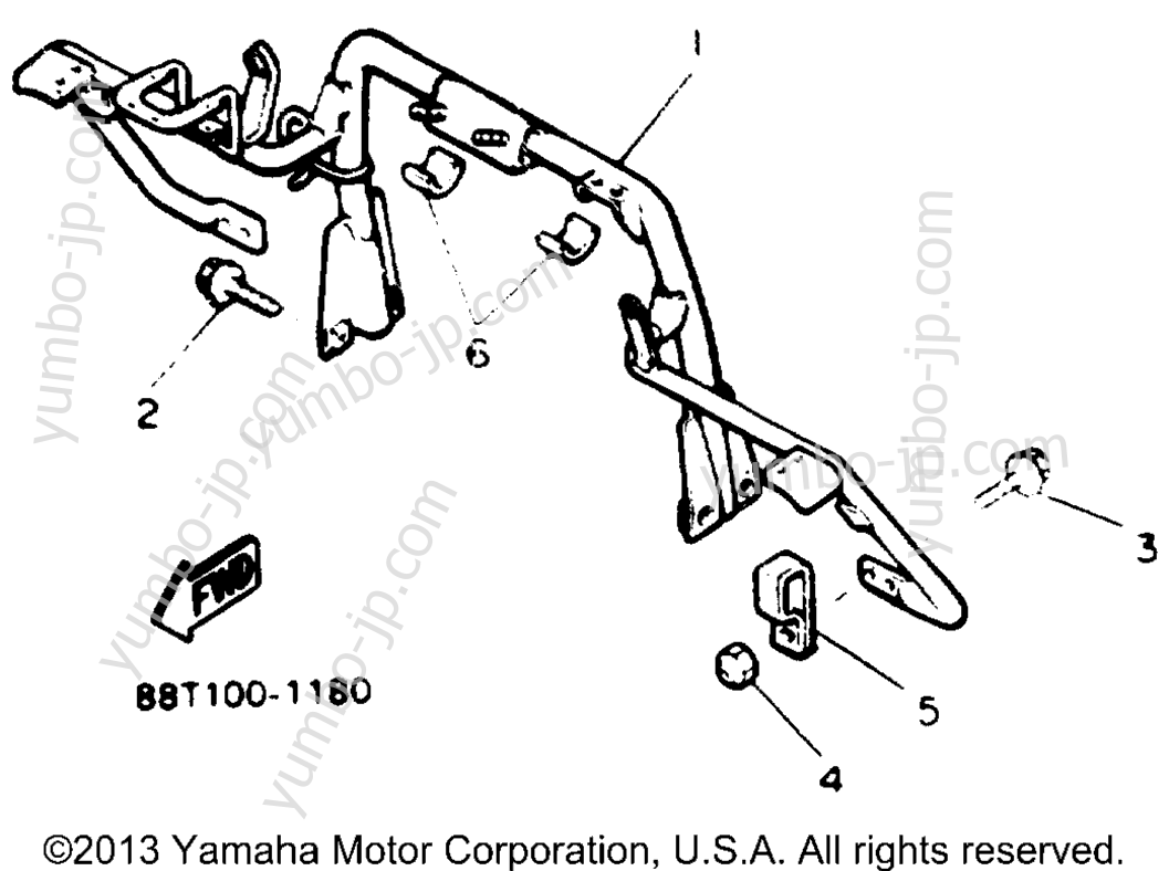 Steering Gate for snowmobiles YAMAHA VENTURE GT (VT480GTT) 1993 year