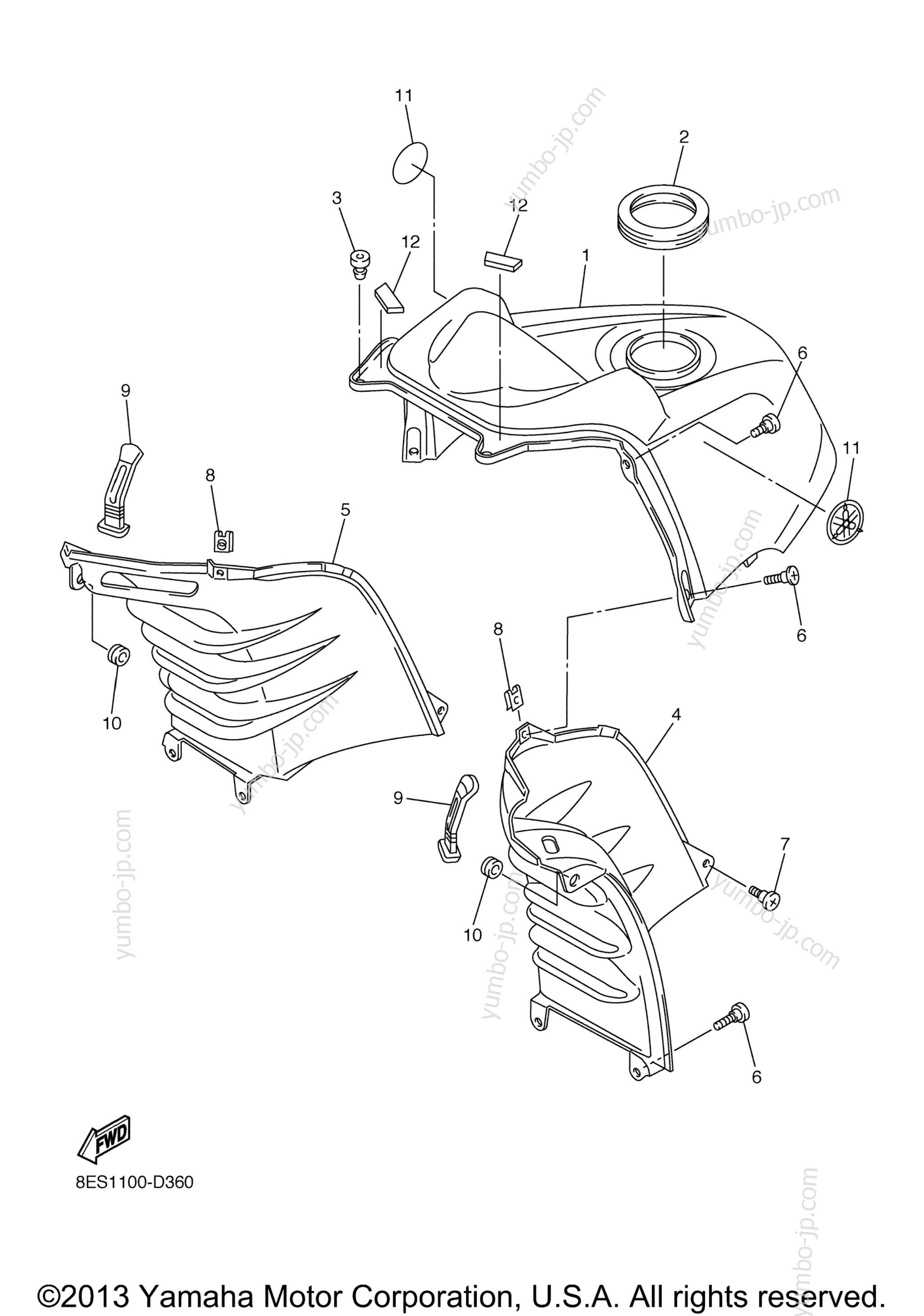 INSTRUMENT PANEL for snowmobiles YAMAHA RS VENTURE (RST90ZS) 2010 year