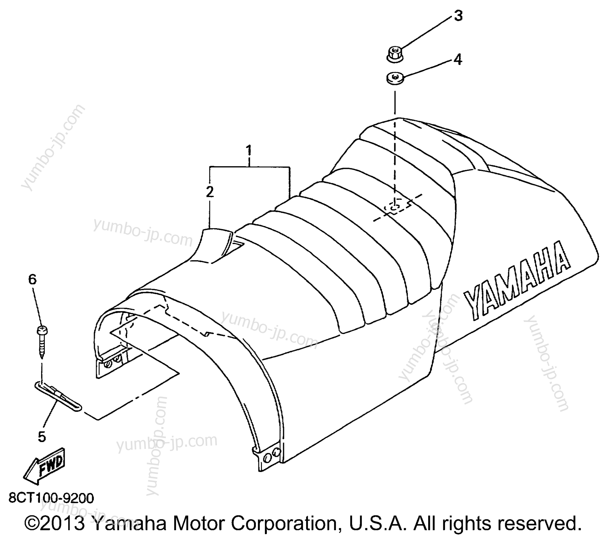 SEAT для снегоходов YAMAHA VMAX 500 SX (VX500SXBC) 1999 г.
