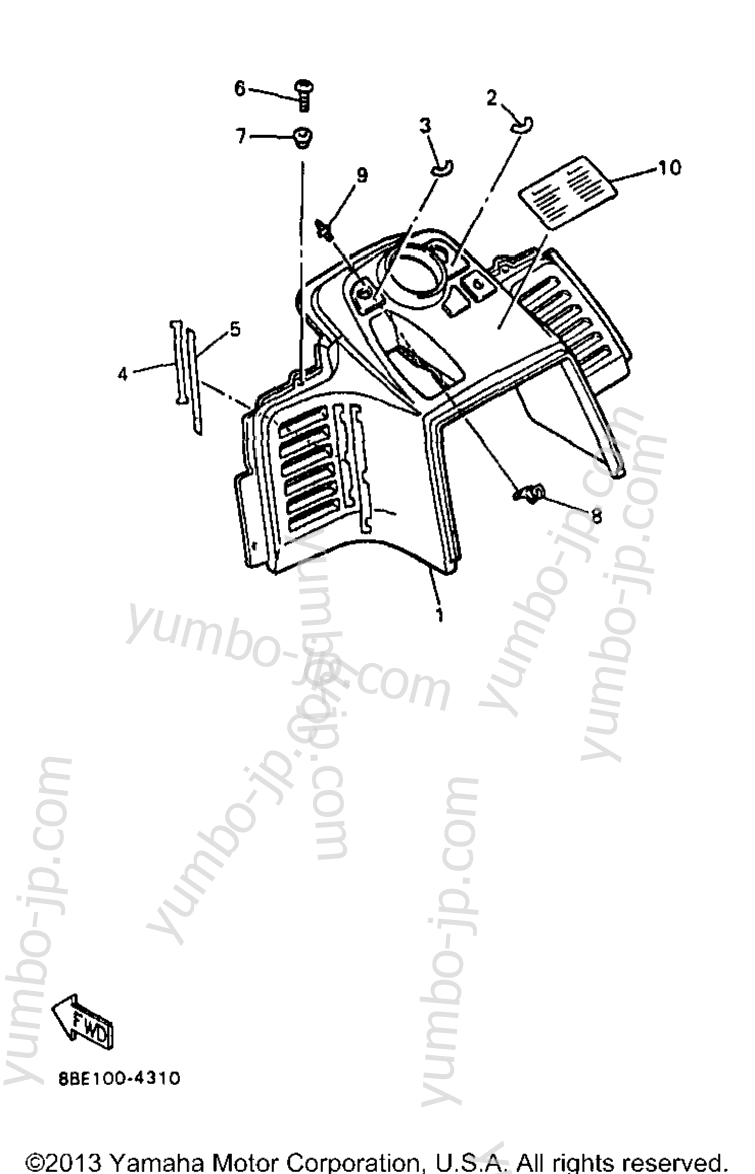 INSTRUMENT PANEL for snowmobiles YAMAHA OVATION LE (CS340EB) 1998 year