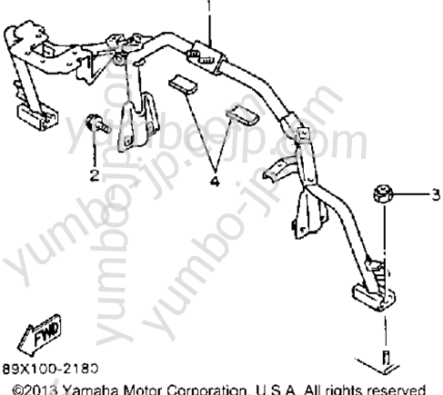 Steering Gate for snowmobiles YAMAHA ENTICER II LT (ET410TRS) 1992 year
