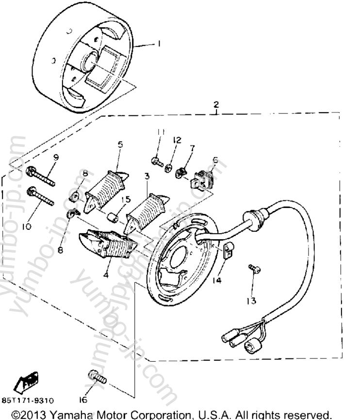 Yamaha enticer hot sale spare parts