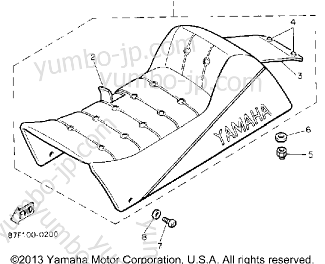 SEAT для снегоходов YAMAHA PHAZER II ST (PZ480STT) 1993 г.