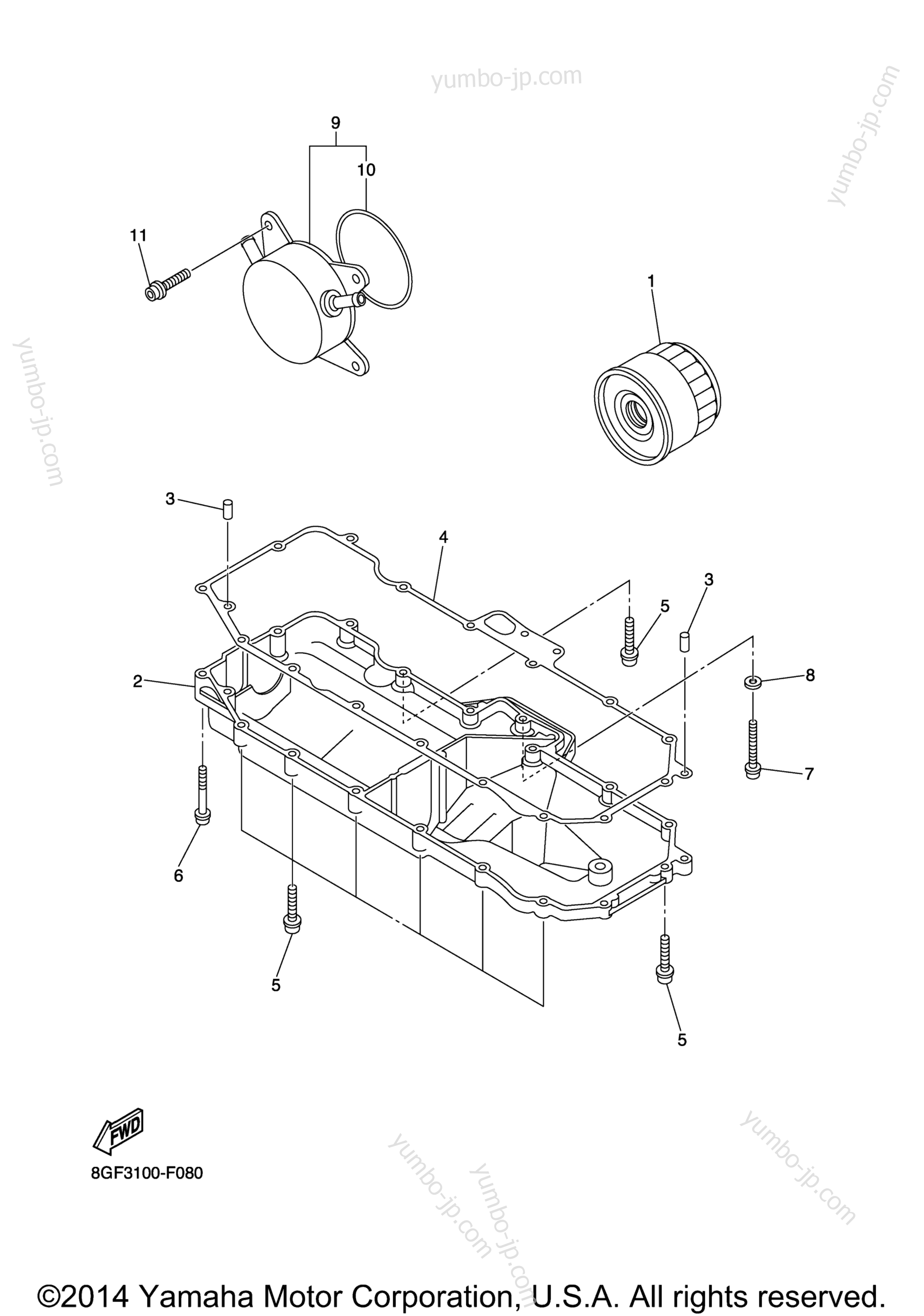 Oil Cleaner для снегоходов YAMAHA SRVIPER R TX LE (SR10RLFO) 2015 г.