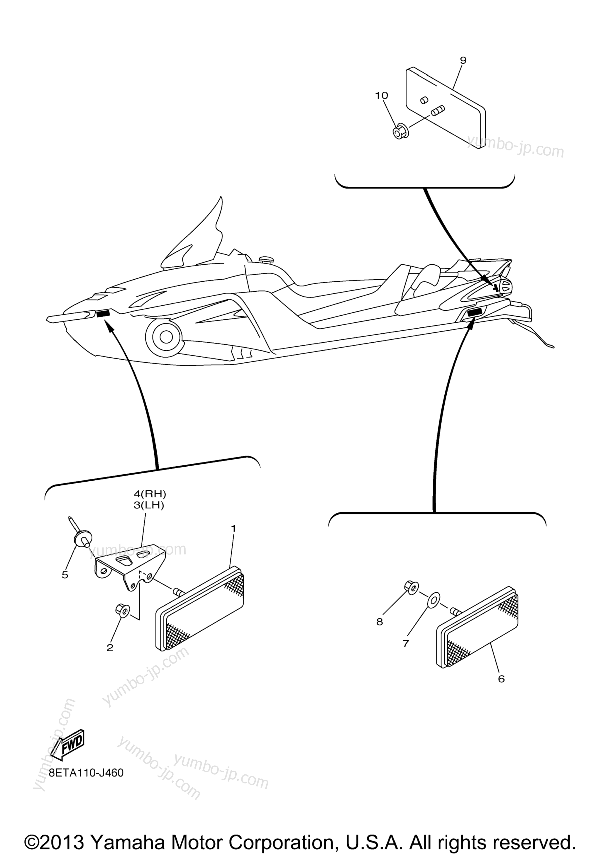 Electrical 3 для снегоходов YAMAHA RS VENTURE (RST90ZS) 2010 г.