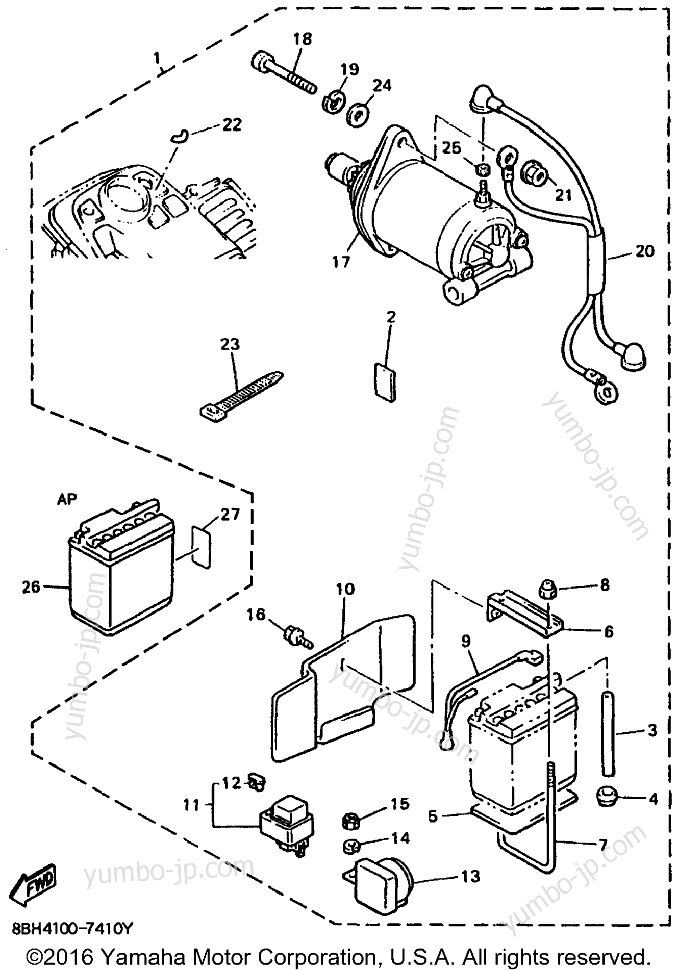 Alternate Electrical 1 для снегоходов YAMAHA PHAZER MOUNTAIN LITE (PZ480STB) 1998 г.