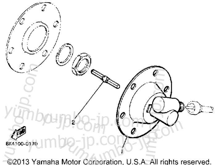 Speedometer - Gear Unit for snowmobiles YAMAHA PHAZER SE (ELEC START) (PZ480SEH) 1984 year