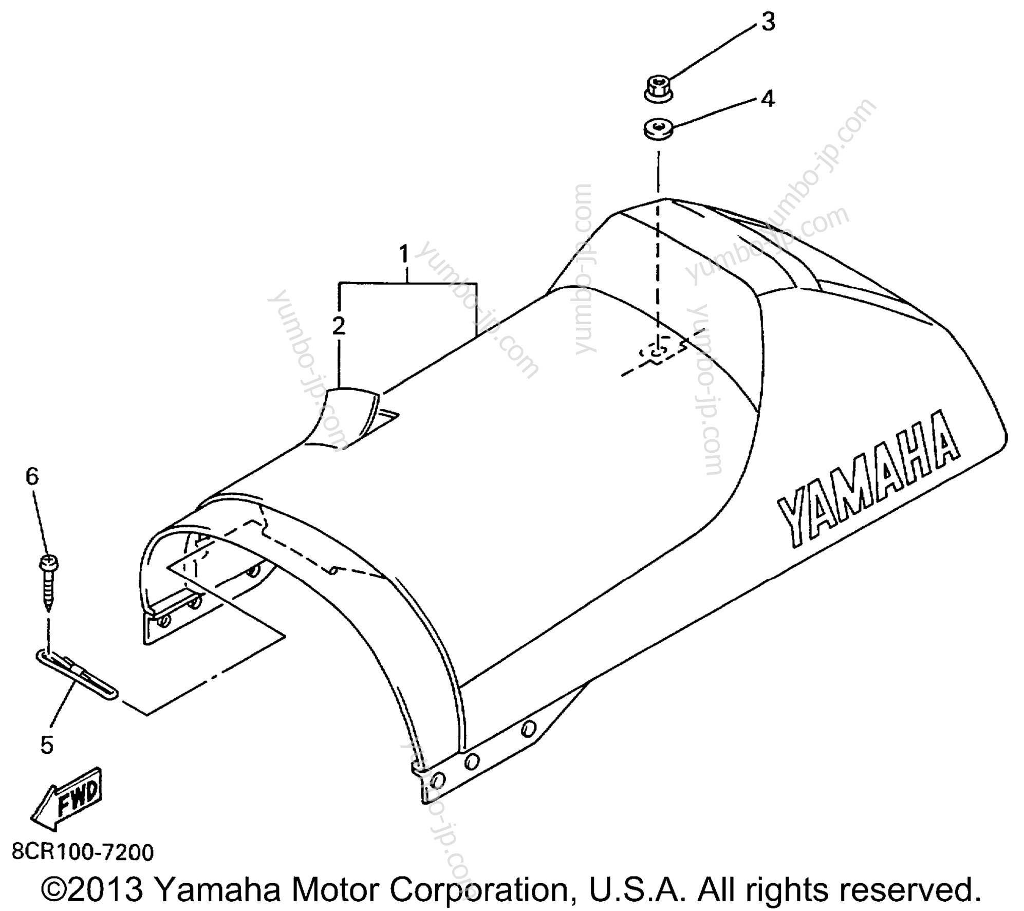 SEAT для снегоходов YAMAHA VMAX 700 (VX700C) 1999 г.