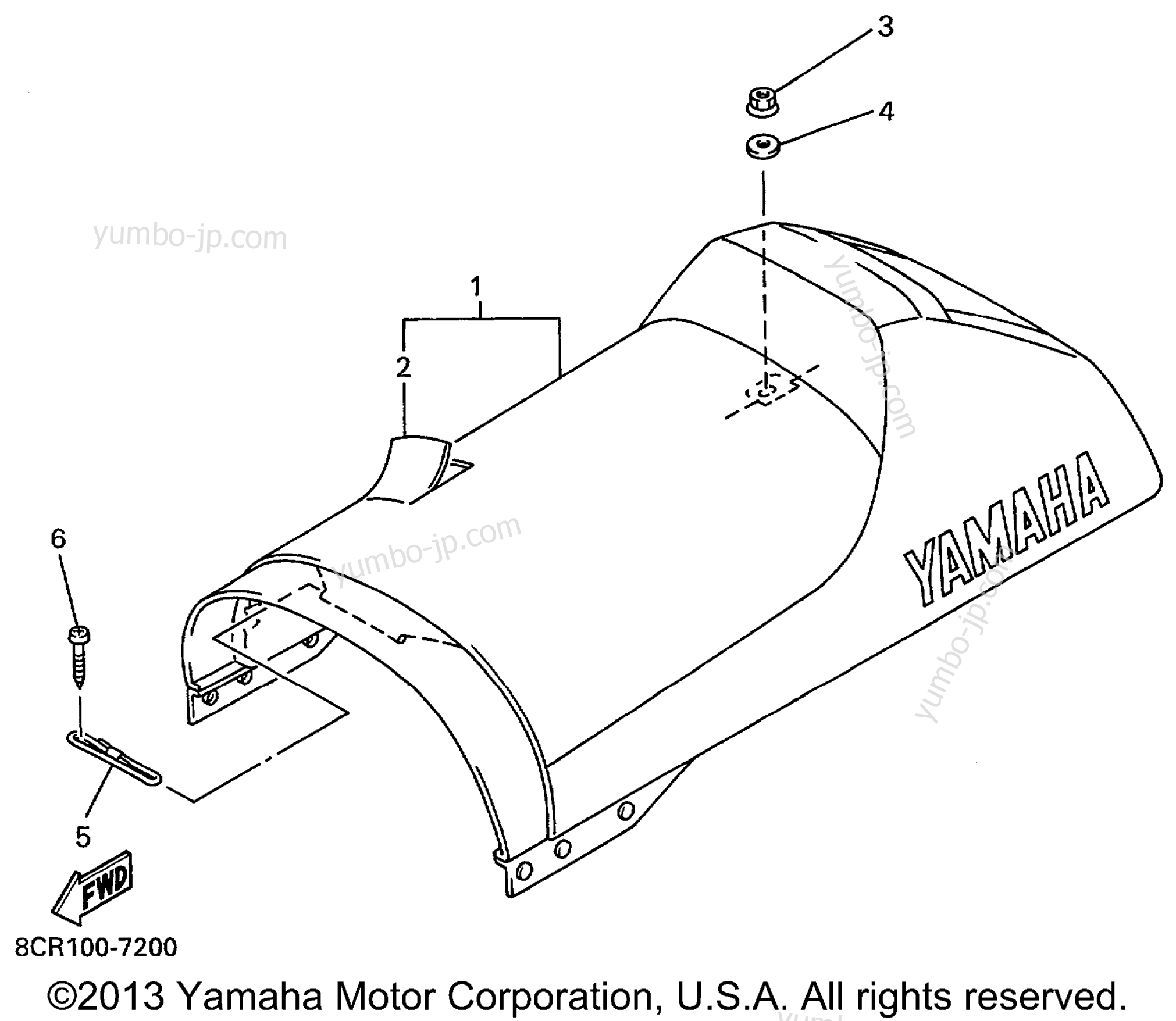 SEAT для снегоходов YAMAHA MOUNTAIN MAX 700 (MM700PC) 1999 г.