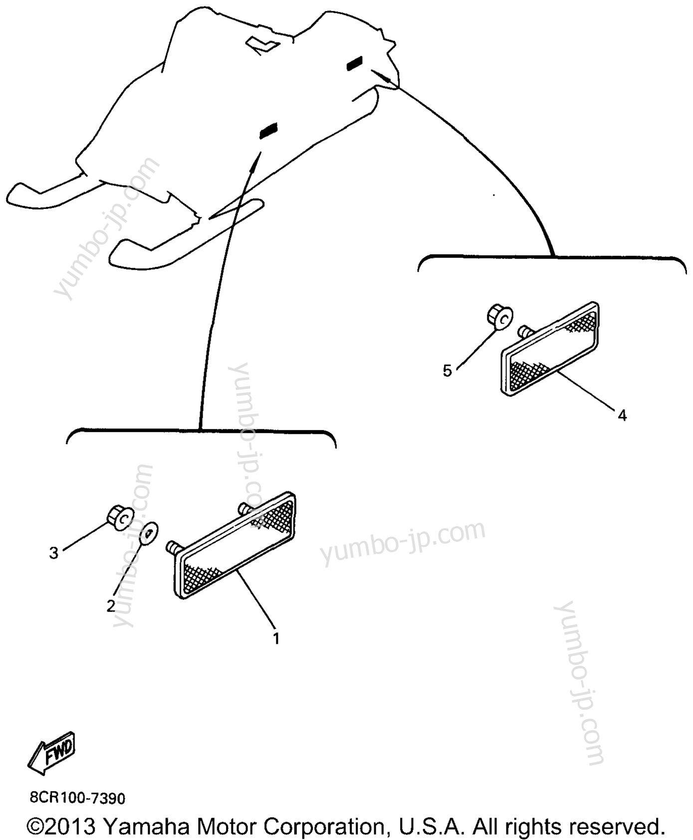 Electrical 2 for snowmobiles YAMAHA SRX700 (SRX700B) 1998 year