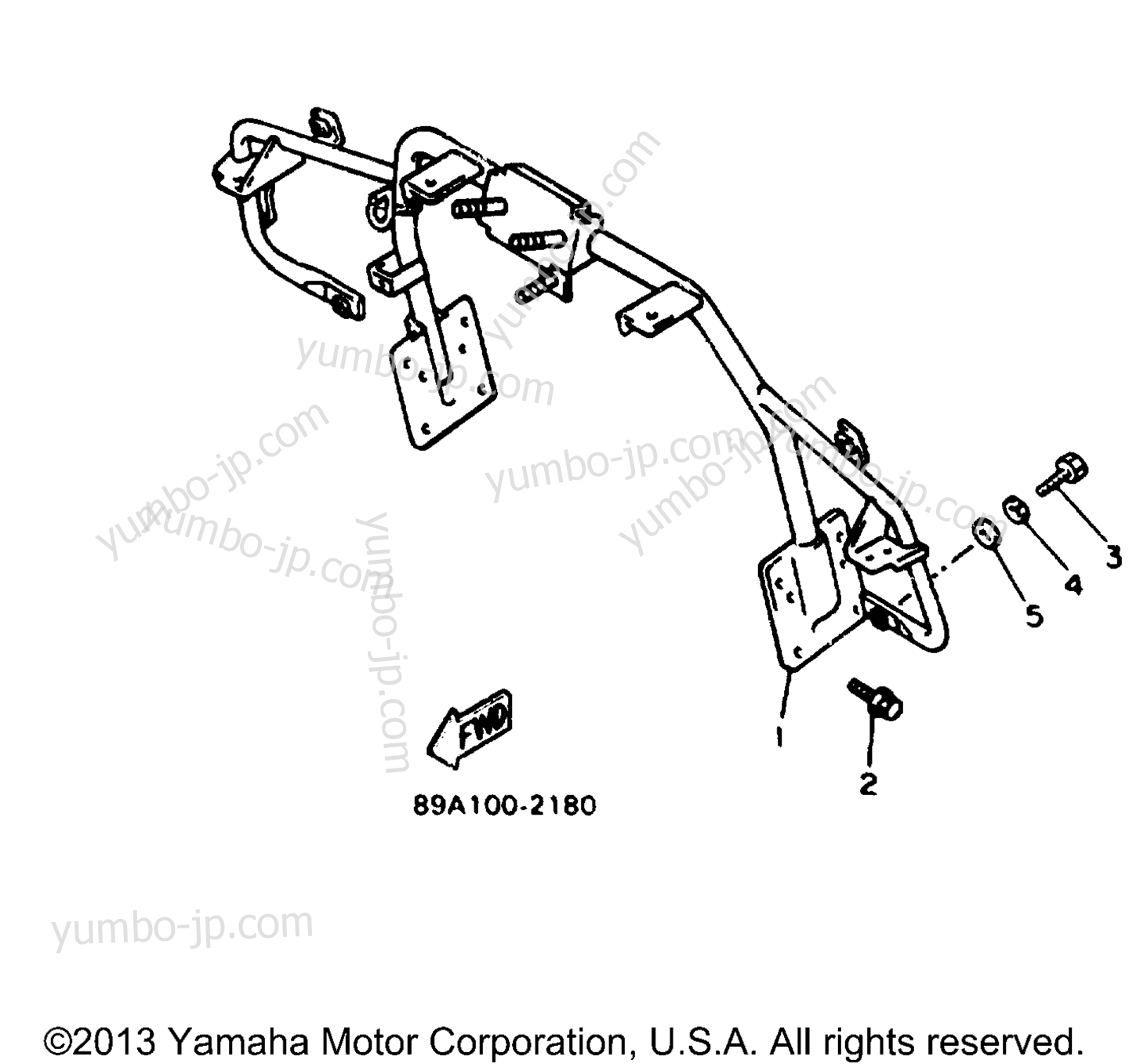 Steering Gate для снегоходов YAMAHA VMAX-4 (VX750T) 1993 г.