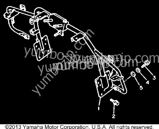 Steering Gate для снегоходов YAMAHA VMAX-4 (VX750S) 1992 г.